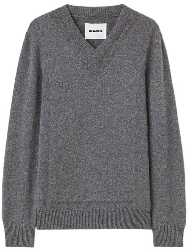 V-neck wool blend sweater J22GP0208J14711 - JIL SANDER - BALAAN 1