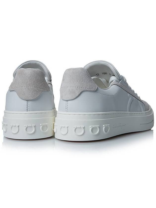 Gancini Low Top Sneakers White - SALVATORE FERRAGAMO - BALAAN 5