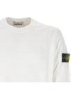 Wappen Patch Crew Neck Sweatshirt White - STONE ISLAND - BALAAN 5