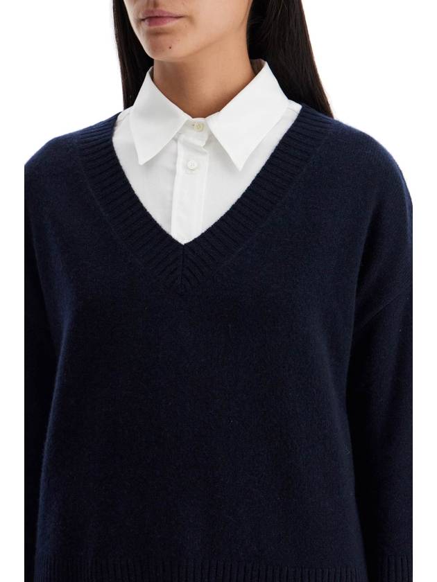 LEVA oversized cashmere knit top navy - WEEKEND MAX MARA - BALAAN 5