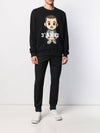 Big Eleven Print Crew Neck Sweatshirt Black - IH NOM UH NIT - BALAAN 4