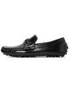 Gancini Leather Driving Shoes Black - SALVATORE FERRAGAMO - BALAAN 5