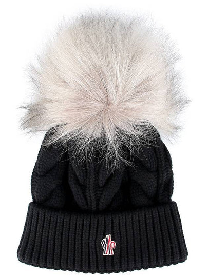 Pom Wool Cashmere Beanie 3B00011 A0069 999 - MONCLER - BALAAN 2