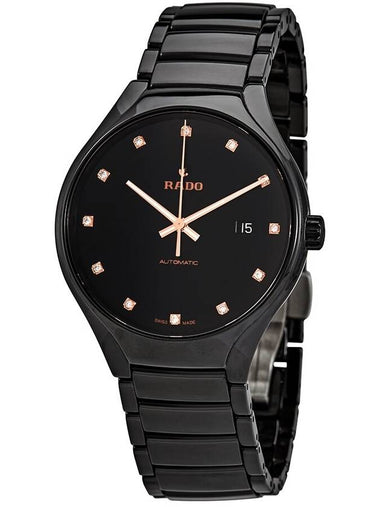 Rado True Automatic Diamond Black Dial Men's Watch R27056732 - RADO - BALAAN 1