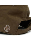 Pre order delivery September 27th Brushed applique cap brown - NOIRER - BALAAN 6