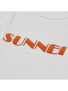 Embroidered Logo Short Sleeve T-Shirt White - SUNNEI - BALAAN 5