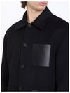 Anagram Embossed Workwear Wool Cashmere Blend Jacket Black - LOEWE - BALAAN 3