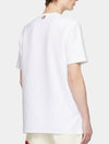 RWB Stripe Cotton Short Sleeve T-shirt White - THOM BROWNE - BALAAN 5