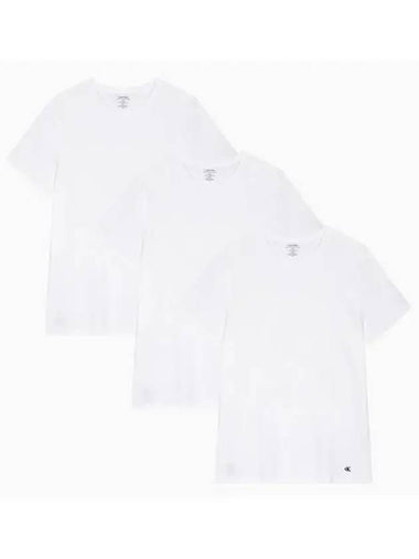 UNDERWEAR Men s Cotton Classic Crew Neck 3PK NB4051100 - CALVIN KLEIN - BALAAN 1