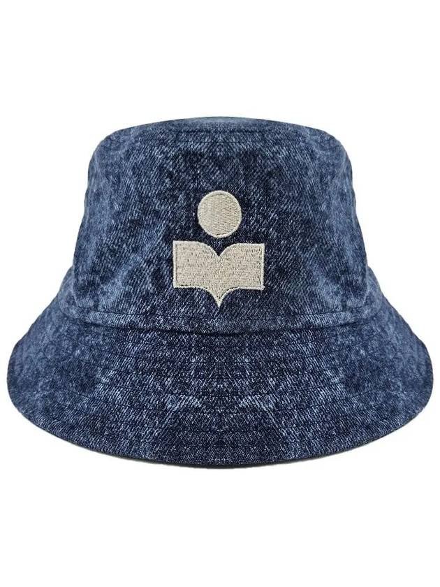 Hailey HALEY Logo Bucket Hat Blue - ISABEL MARANT - BALAAN 3