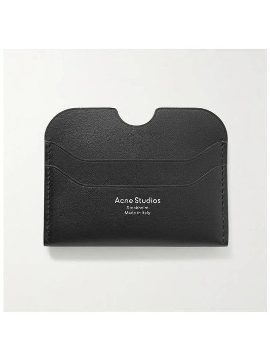 Silver Logo Card Wallet Black - ACNE STUDIOS - BALAAN 2