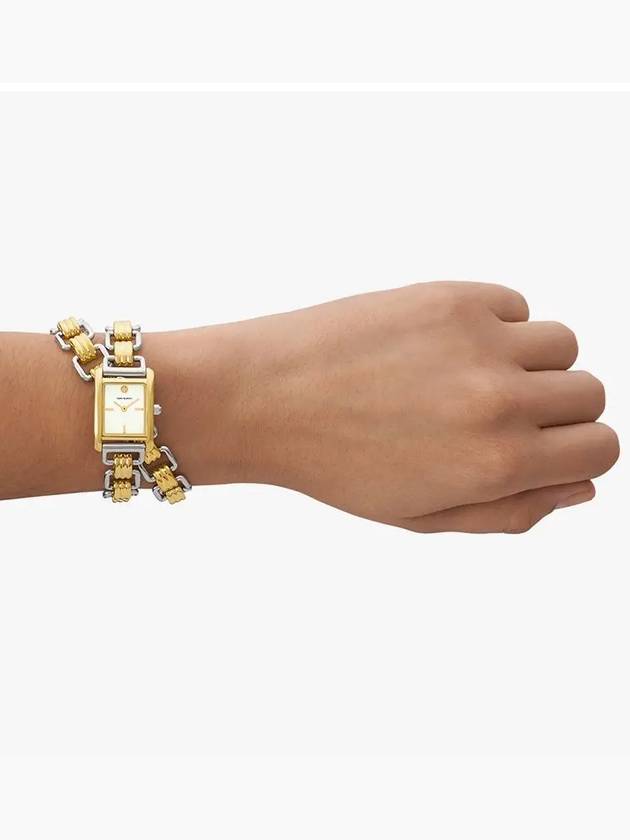 The Eleanor Metal Watch Silver Gold - TORY BURCH - BALAAN 4