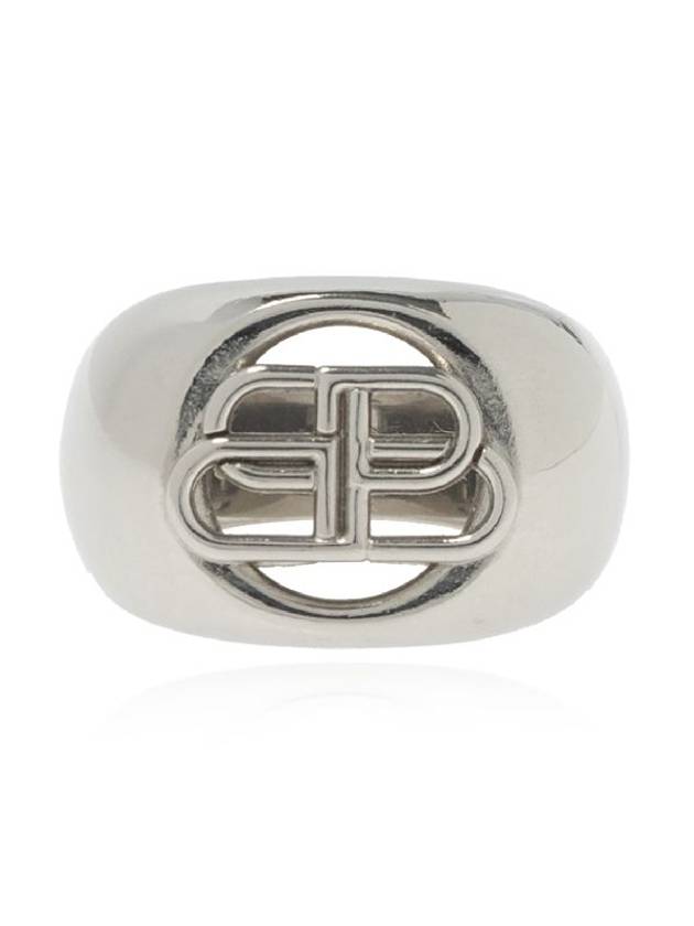 BB Signature Bold Ring Silver - BALENCIAGA - BALAAN 1