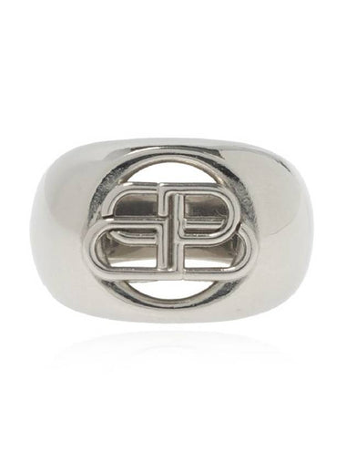 BB Signature Bold Ring Silver - BALENCIAGA - BALAAN 1