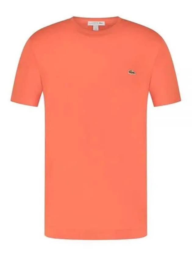 Men's Small Logo Sports Breathable Short Sleeve T-Shirt Orange - LACOSTE - BALAAN 2