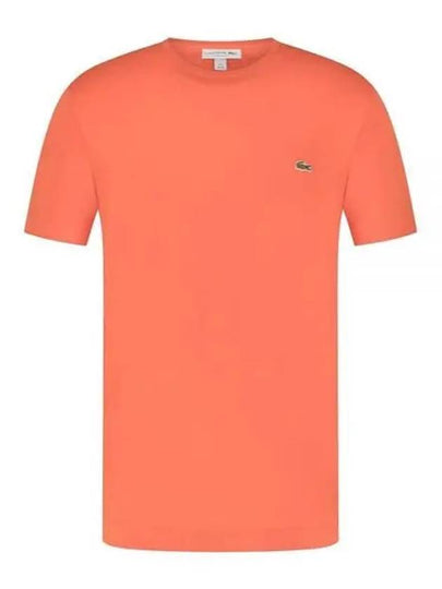 Men's Small Logo Sports Breathable Short Sleeve T-Shirt Orange - LACOSTE - BALAAN 2