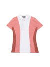 Women's Evelina Golf Polo Shirt Strawberry Ice - J.LINDEBERG - BALAAN 2