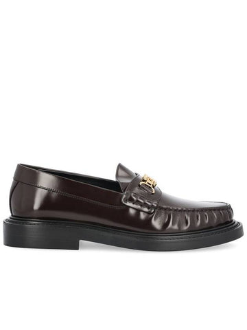 Universite Triomphe Chain Polished Bull Loafer Dark Brown - CELINE - BALAAN 1