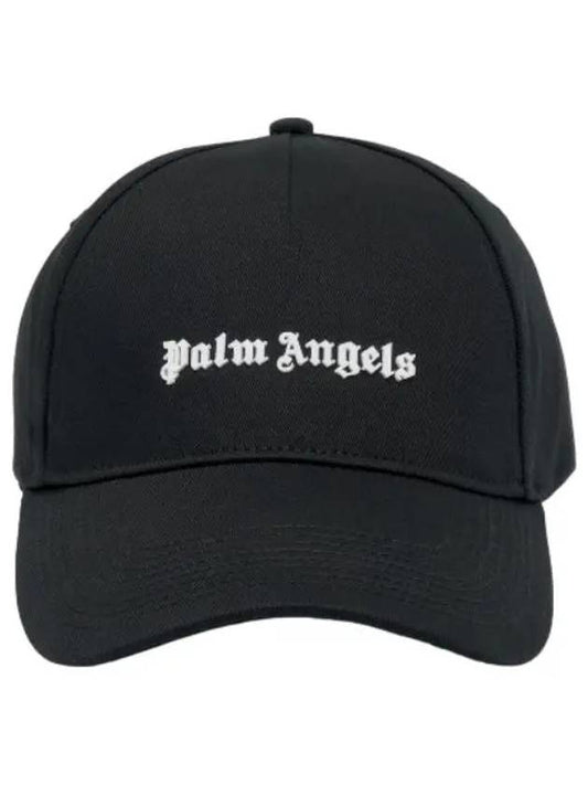 logo ball cap black white hat - PALM ANGELS - BALAAN 1