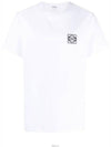 Anagram Crew Neck Cotton Short Sleeve T Shirt White - LOEWE - BALAAN 6