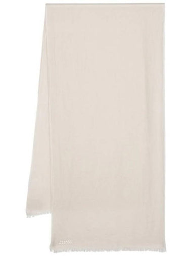 Cashmere Fringe Muffler Beige - ISABEL MARANT - BALAAN 1