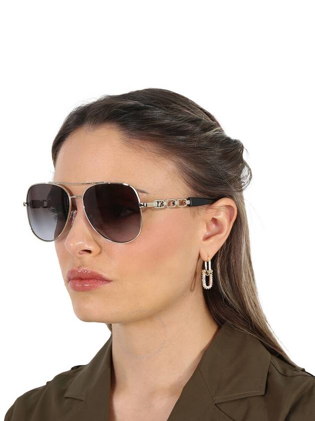 Michael Kors Chianti Dark Grey Gradient Pilot Ladies Sunglasses MK1121 10148G 58 - MICHAEL KORS - BALAAN 2