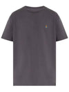 ORB Logo Cotton Short Sleeve T-Shirt Grey - VIVIENNE WESTWOOD - BALAAN 2