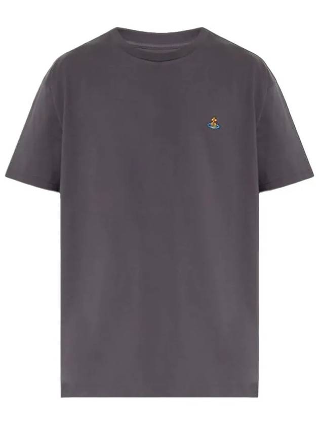 ORB Logo Cotton Short Sleeve T-Shirt Grey - VIVIENNE WESTWOOD - BALAAN 2