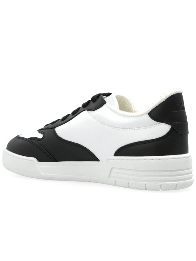 Moschino Leather Sneakers, Men's, White - MOSCHINO - BALAAN 5