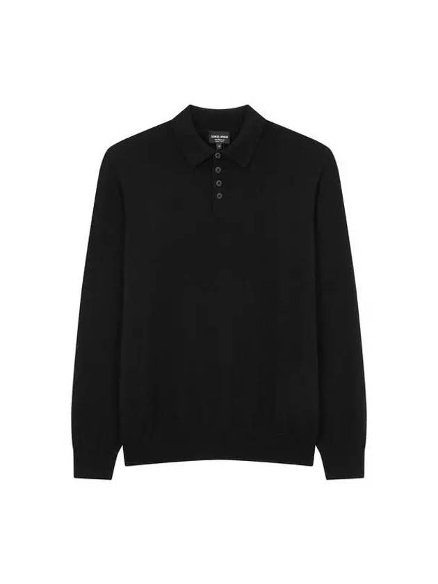 Men s soft cashmere collar knit black 271574 - GIORGIO ARMANI - BALAAN 1