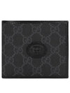 GG Supreme Interlocking G Halfwallet Black - GUCCI - BALAAN 2