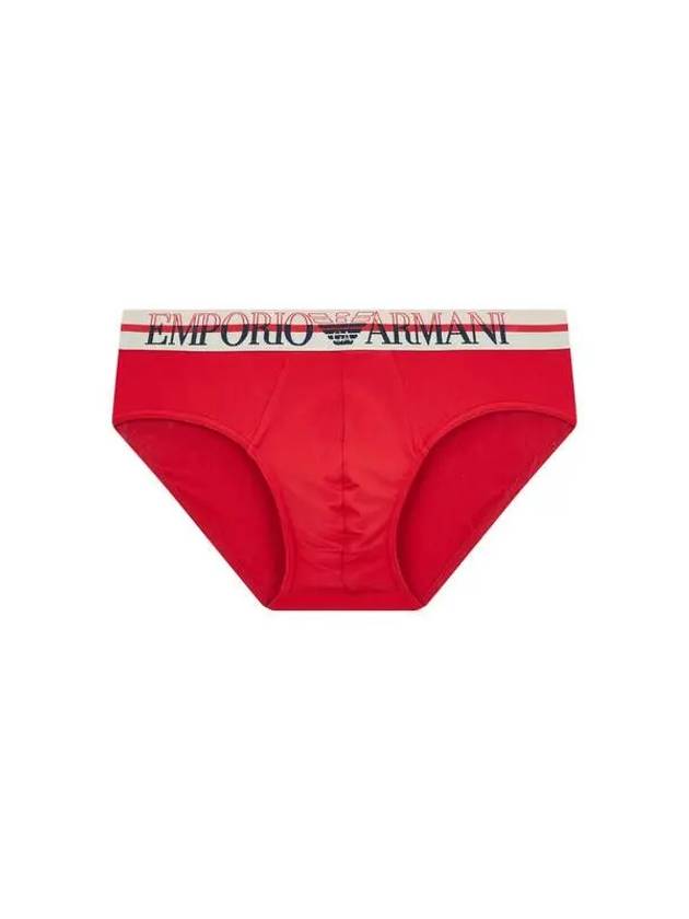 UNDERWEAR Men s Line Logo Banding Briefs Red - EMPORIO ARMANI - BALAAN 1