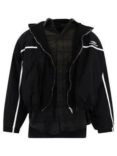 3B Sports Icon Layered Track Jacket Black - BALENCIAGA - BALAAN 2