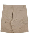 Cargo Bermuda Cotton Blended Canvas Shorts Beige - DIOR - BALAAN 3
