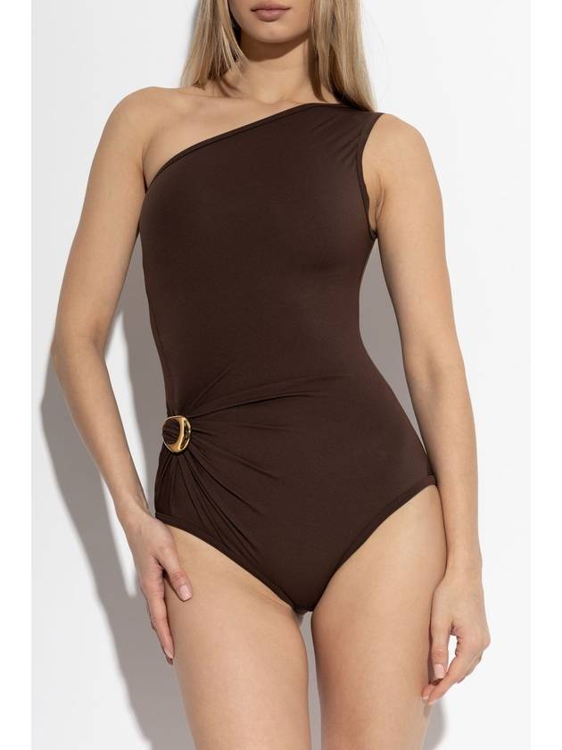 Bottega Veneta One-piece Swimsuit With Appliqué, Women's, Brown - BOTTEGA VENETA - BALAAN 3