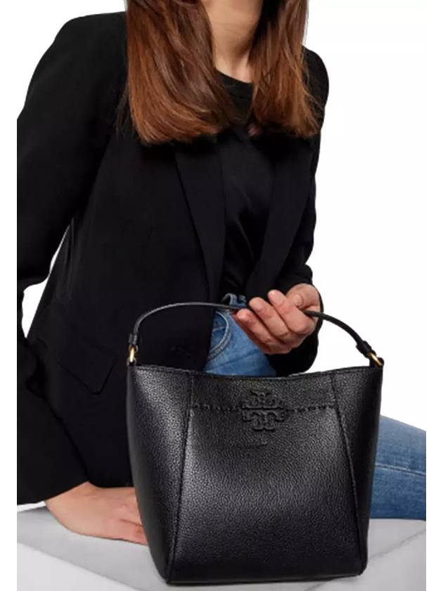 McGraw Small Tote Bag Black - TORY BURCH - BALAAN 5