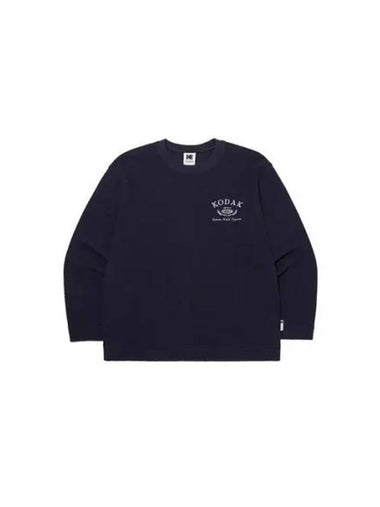 KODAK Apparel Camera Club Emboss Long Sleeve T Shirt NAVY - KODO - BALAAN 1