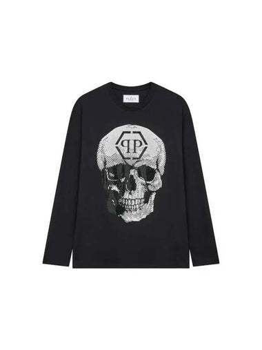 Men's Big Skull Hot Piece Crew Neck T-Shirt Black 270684 - PHILIPP PLEIN - BALAAN 1