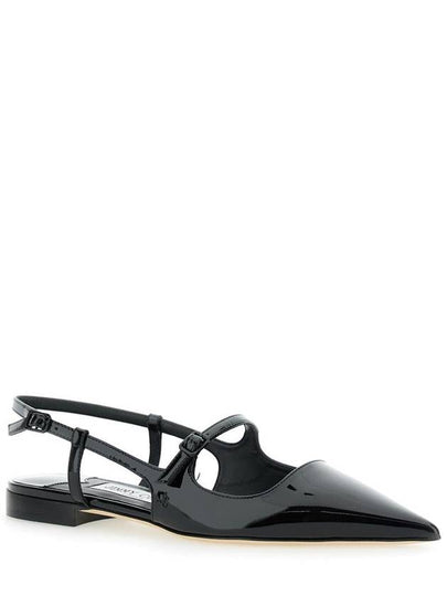 'Didi Flat' Black Ballerinas With Shiny Finish In Leather Woman - JIMMY CHOO - BALAAN 2