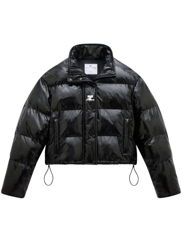 Vinyl Padding Jacket Black - COURREGES - BALAAN 3