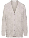 MATERA Cotton Cardigan Ivory 2393410431 001 - MAX MARA - BALAAN 1