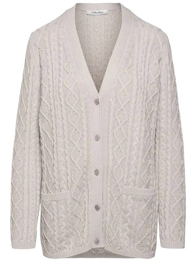 MATERA Cotton Cardigan Ivory 2393410431 001 - MAX MARA - BALAAN 1