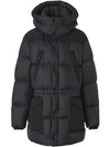 Logo Applique Nylon Puffer Coat Black - BURBERRY - BALAAN 1