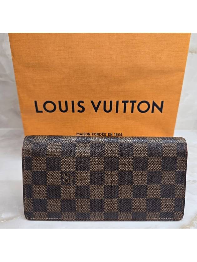 Damier Brazza Wallet Long - LOUIS VUITTON - BALAAN 3