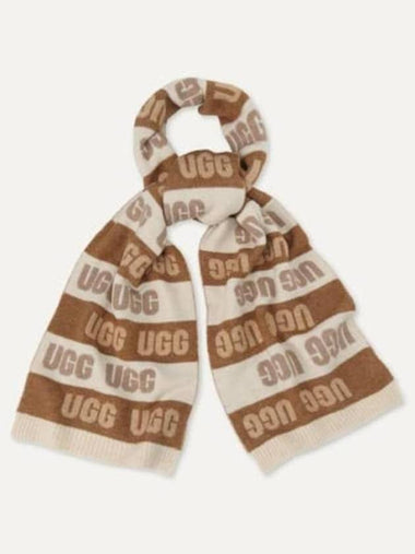 Muffler Scarf 779882 Free CHESTNUT MUITI - UGG - BALAAN 1