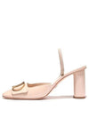 C'est Patent Calfskin Slingback Pumps Nude - DIOR - BALAAN 5