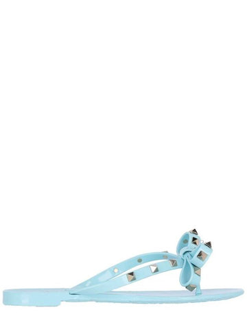 Valentino Garavani Sandals Clear Blue - VALENTINO - BALAAN 1