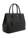 Galleria Saffiano Double Zipper Tote Bag Large Black 1BA274 - PRADA - BALAAN 4