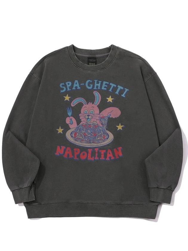 Napoli Hoppi Pigment Sweatshirt Smoke Black - CPGN STUDIO - BALAAN 3