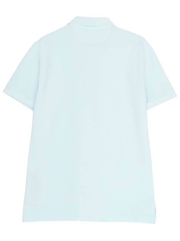 Men's Classic Tennis Short Sleeve Polo Shirt Light Blue - TOM FORD - BALAAN 3